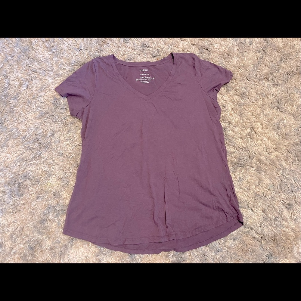Purple V Neck | Torrid | Womens Size 2